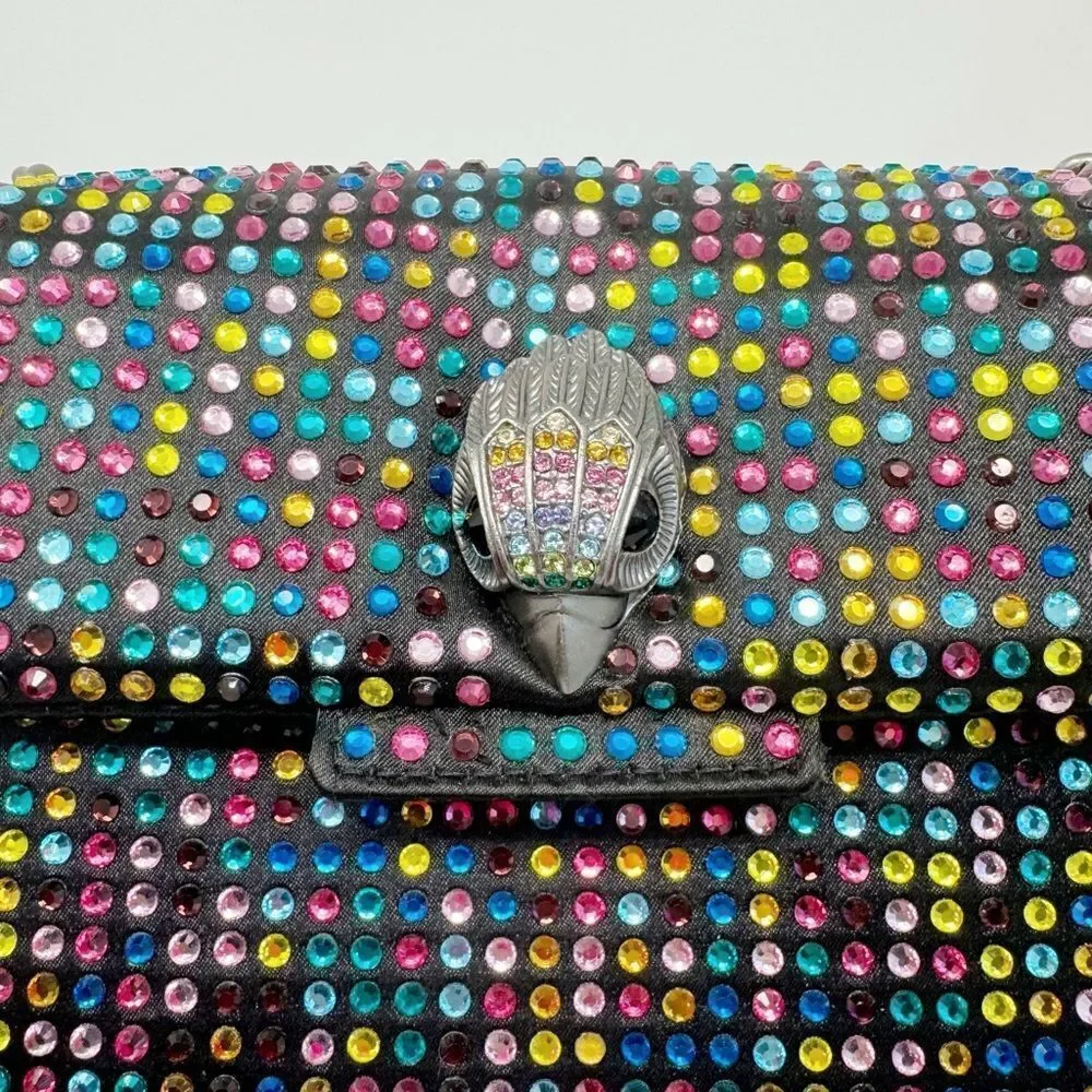 KURT GEIGER | The Kensington Rhinestoned Multicolor Two Way Bag Crystal Eagle